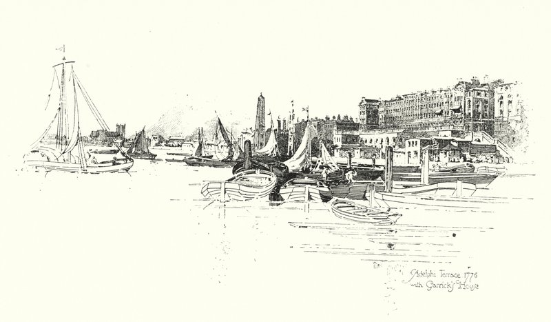 Adelphi Terrace, London by Herbert (after) Railton