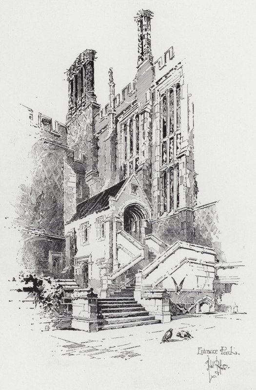 Entrance Porch by Herbert (after) Railton