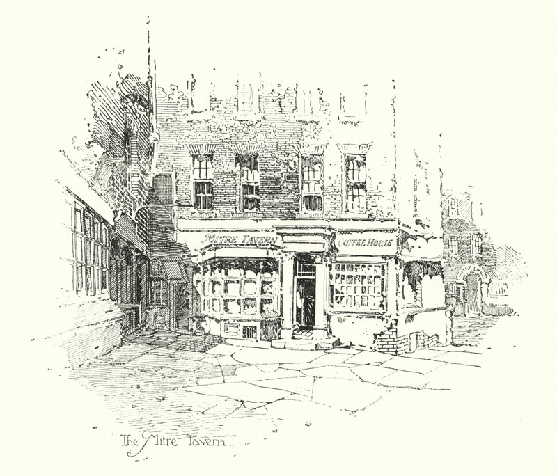 The Mitre Tavern, London by Herbert (after) Railton