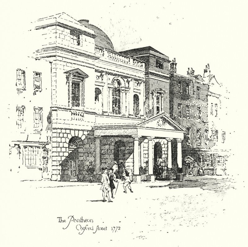 The Pantheon, Oxford Street, London by Herbert (after) Railton