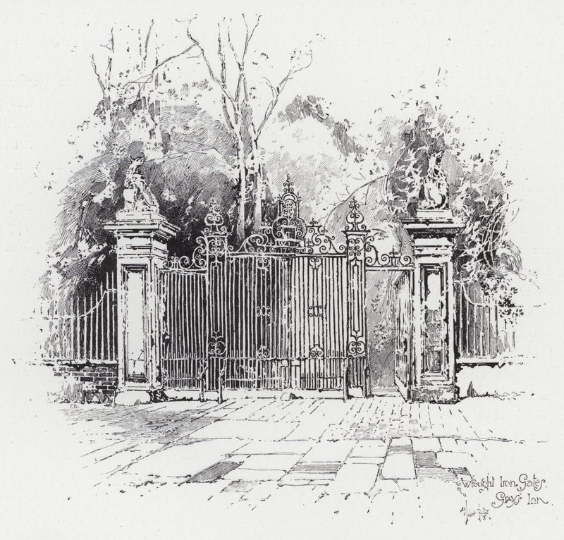 Wrought Iron Gates, Gray