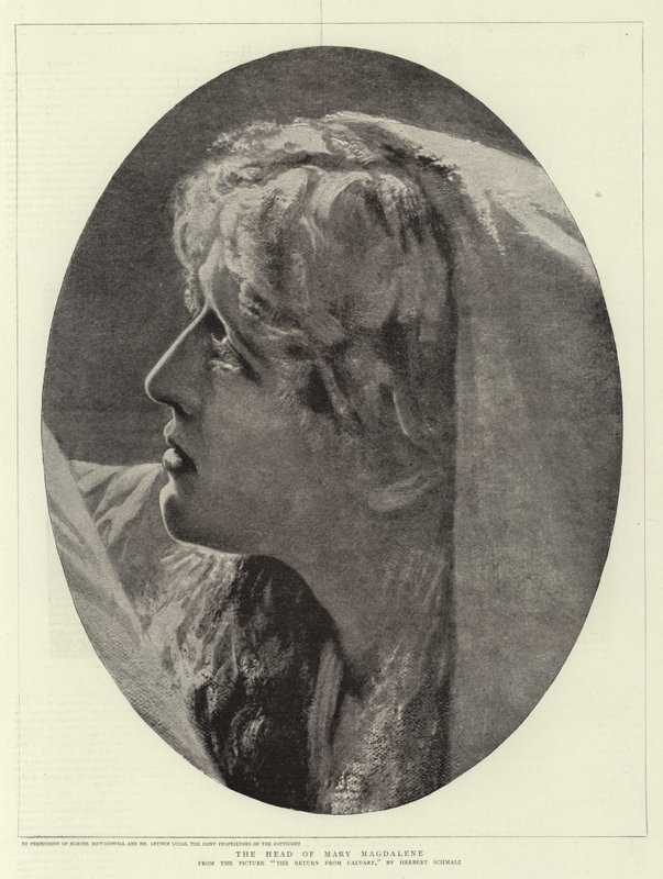 The Head of Mary Magdalene by Herbert Gustave Schmalz