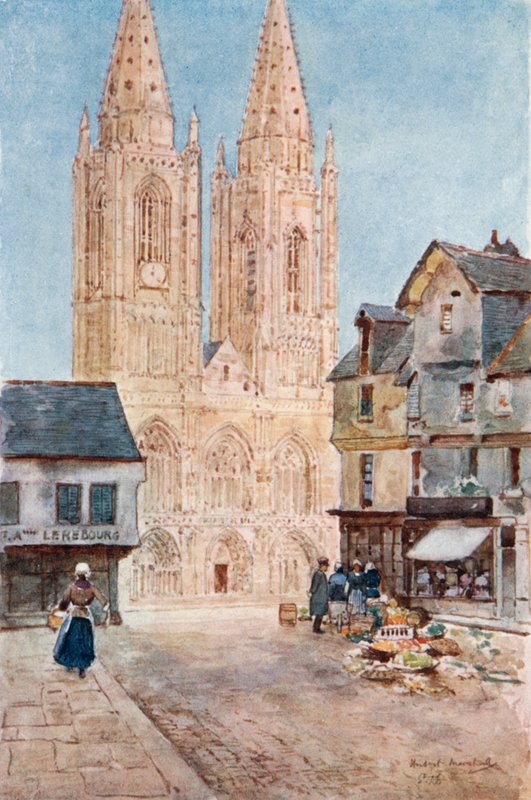 The Cathedral Front St. Lo by Herbert Menzies Marshall