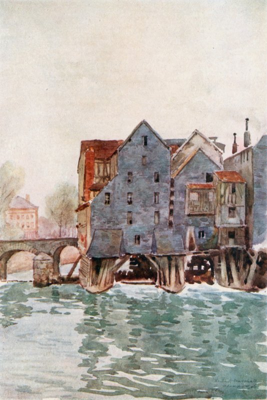 The Old Mills at Meaux by Herbert Menzies Marshall