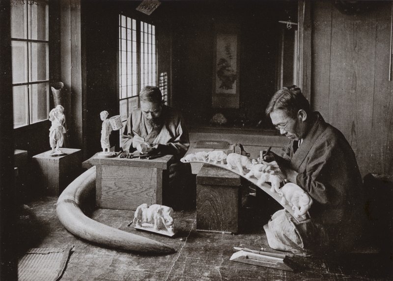 The Ivory Carvers by Herbert Ponting