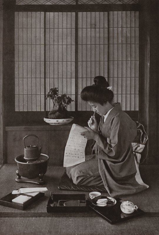 Writing a Letter by Herbert Ponting