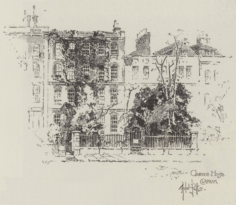 Clarence House in Clapham by Herbert Railton