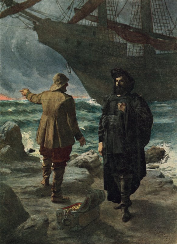 Daland Looked at the Stranger Keenly by Hermann Hendrich