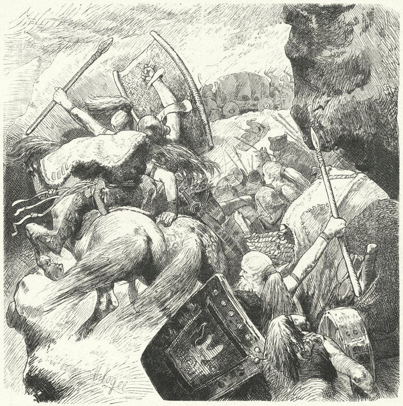 The Barbarian Migrations, 4th - 6th Century by Hermann Vogel