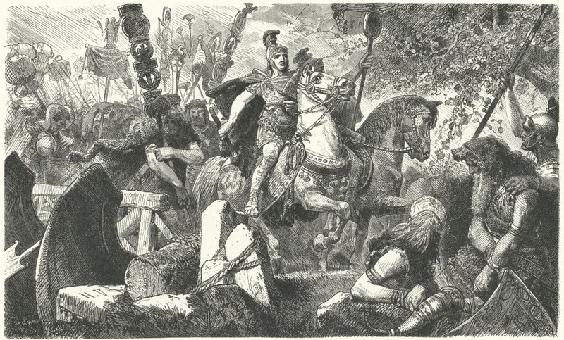 The Romans in Germania by Hermann Vogel