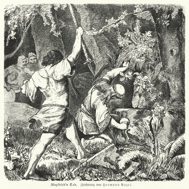 The death of Siegfried by Hermann Vogel