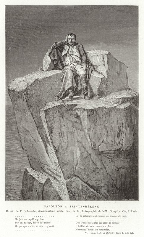 Napoleon on St Helena by Hippolyte Delaroche
