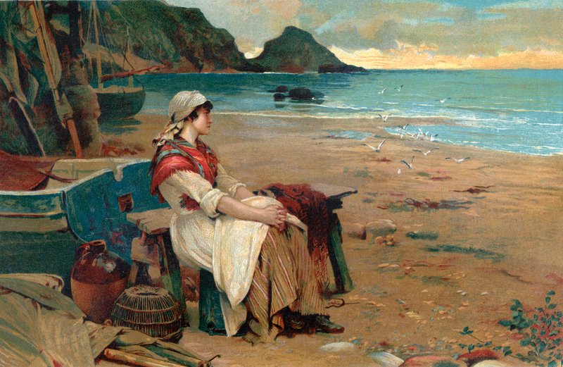 When Jack is at Sea by Horace Henry Cauty