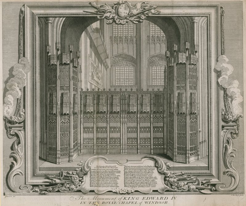 The monument of King Edward IV by Hubert Francois Gravelot
