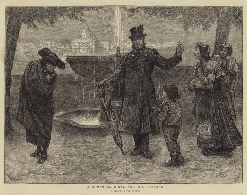 A Roman Cardinal and His Footman by Hubert von Herkomer