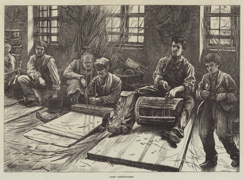 Blind Basket-Makers by Hubert von Herkomer
