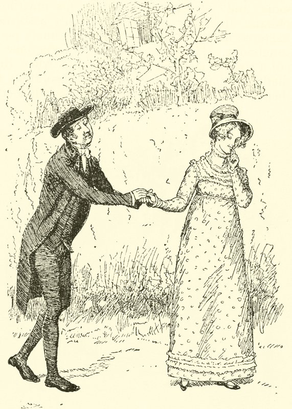 The Reverend Mr Collins Makes Love by Hugh Thomson