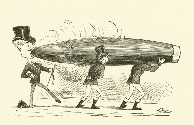 Cigar Smoking by Hugh Rowley