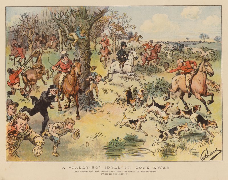 A Tally-Ho idyll: gone away by Hugh Thomson