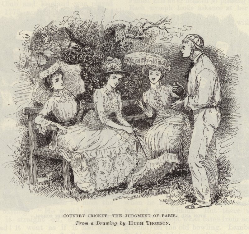 Country Cricket - The Judgment of Paris by Hugh Thomson