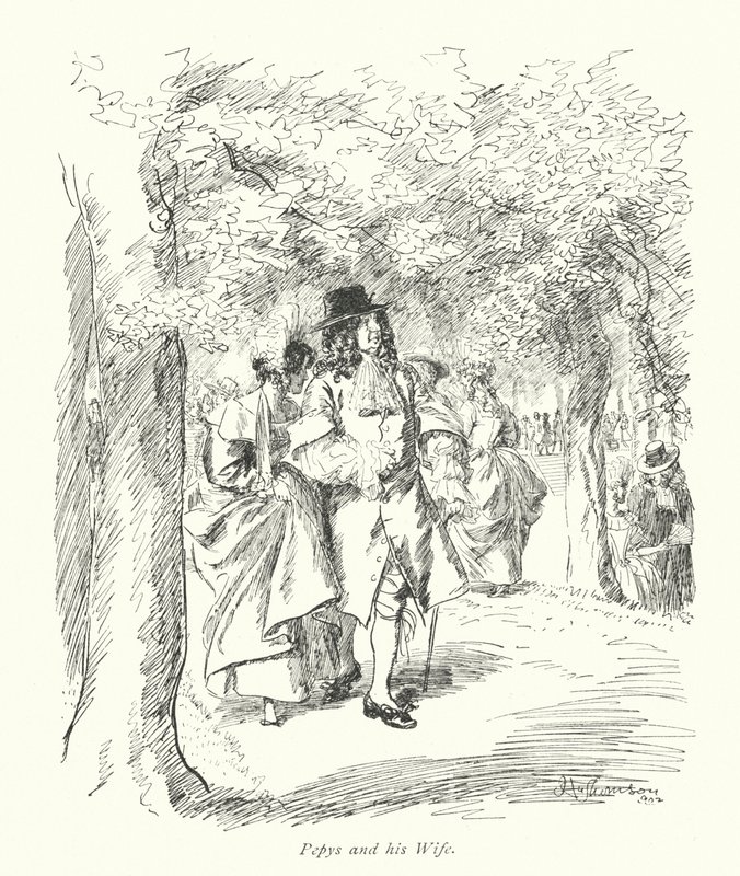 London: Pepys and his Wife by Hugh Thomson