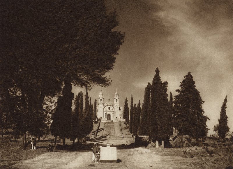 Mexico: Cholula, Church of Guadalupe by Hugo Brehme