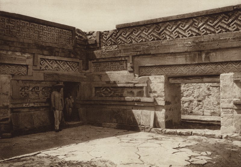 Mexico: Ruins of Mitla by Hugo Brehme