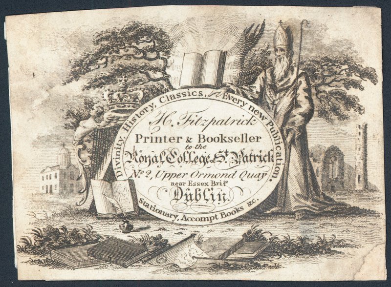 Trade Card, H Fitzpatrick by Irish School