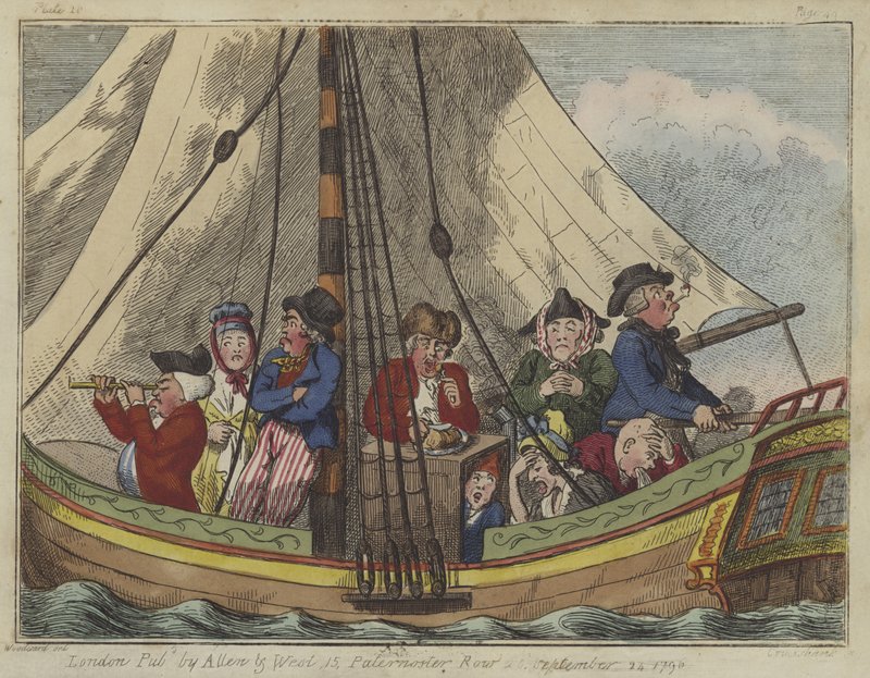 A Sea Voyage by Isaac Robert Cruikshank