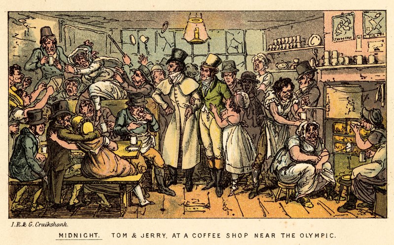 Midnight by Isaac, Robert and George Cruikshank