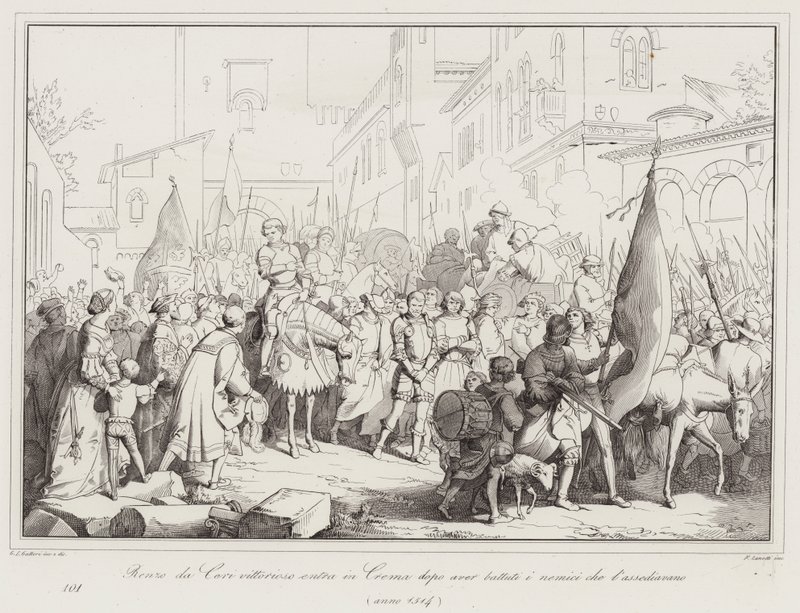 Renzo da Ceri Victorious Enters Crema After Defeating the Enemies Besieging It, 1514 by Italian School