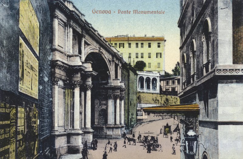 Genoa, Monumental Bridge by Italian Photographer