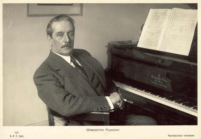 Giacomo Puccini by Italian Photographer