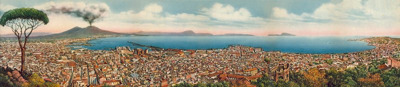Naples: General Panorama by Italian Photographer