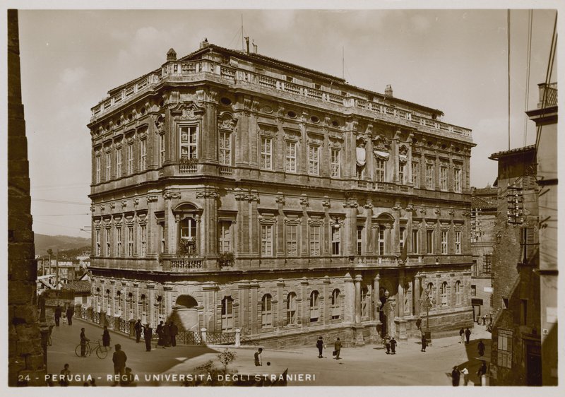 Perugia, Universita degli Stranieri, c 1920 by Italian Photographer