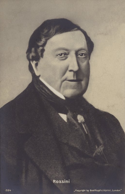 Portrait of Gioachino Rossini by Italian Photographer