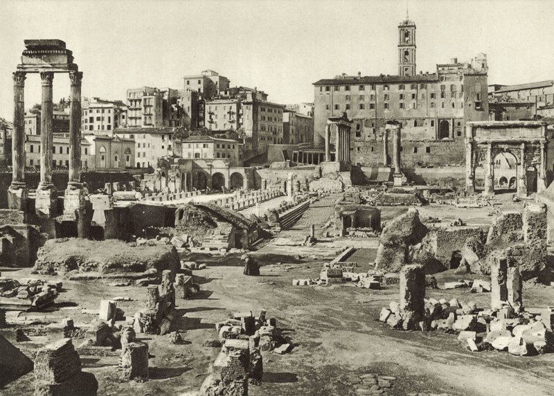 Roman Forum and Basilica Julia by Italian Photographer