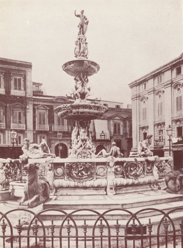 Sicily: A Fountain at Messina by Italian Photographer