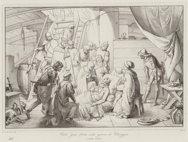 Carlo Zeno Wounded in the War of Chioggia by Italian School