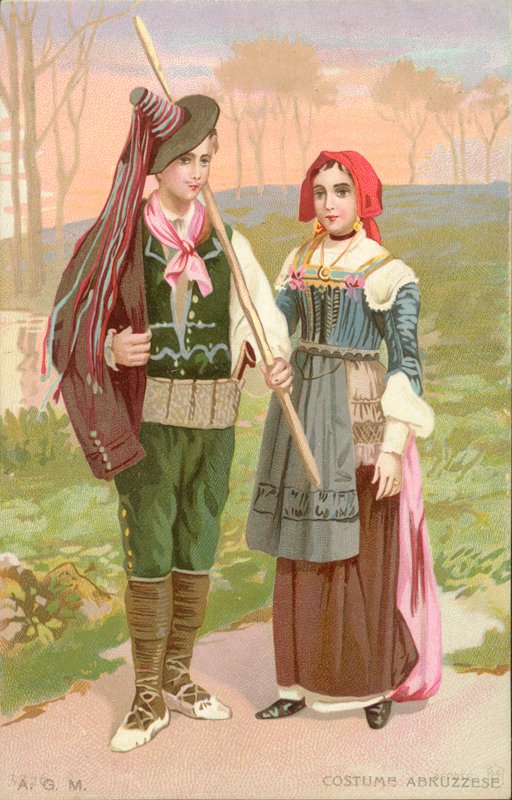 Abruzzese Costume by Italian School