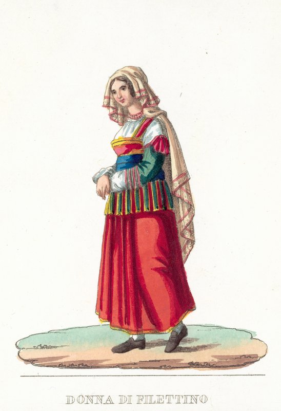 Donna Di Filettino by Italian School