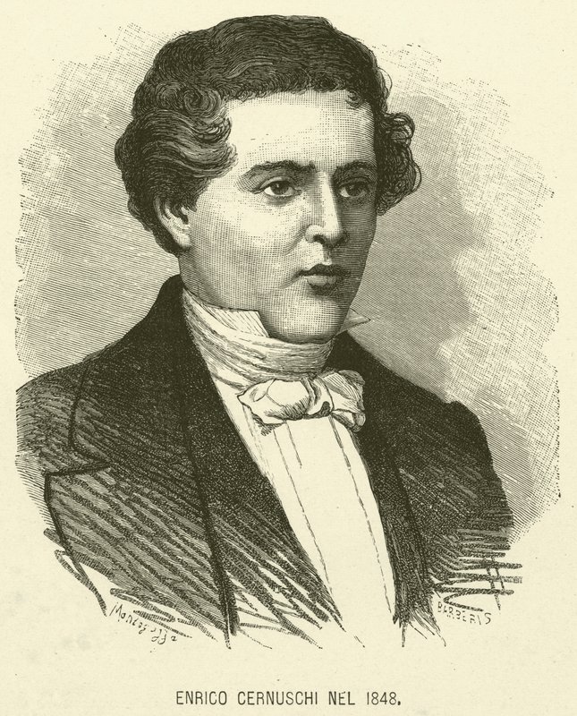 Enrico Cernuschi in 1848 by Italian School