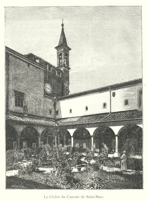 The Cloister of the Convent of Saint-Marc by Italian School