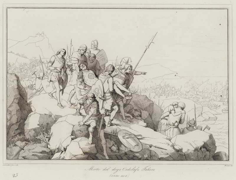 Death of the Doge Ordelafo Faliero by Italian School