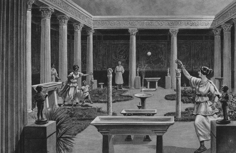 Pompei: Casa dei Vettii by Italian School