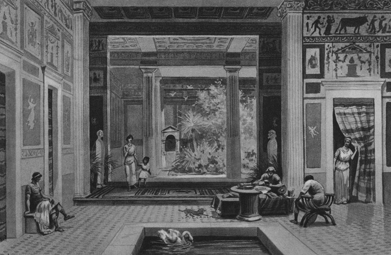 Pompeii: House of the Tragic Poet by Italian School