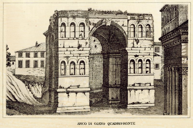 Rome: Arch of Janus Quadrifrons by Italian School