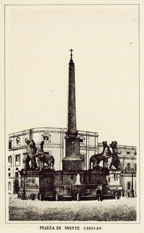 Rome: Piazza di Monte Cavallo by Italian School
