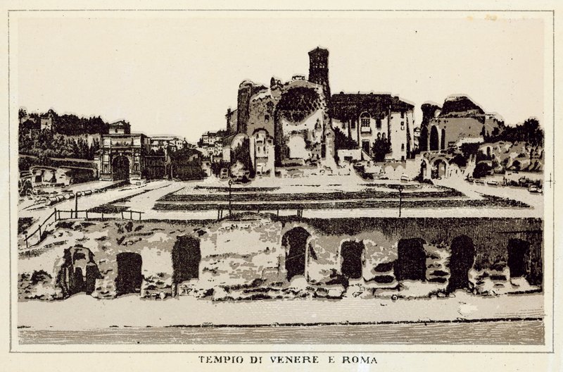 Rome: Temple of Venus and Rome by Italian School