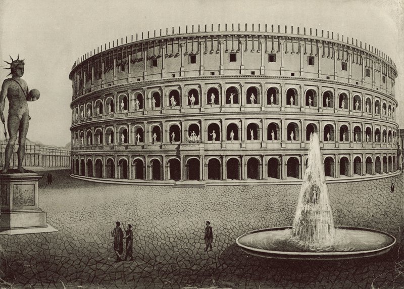 The Coliseum Restored by Italian School